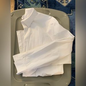 Calvin Klein white dress shirt mens